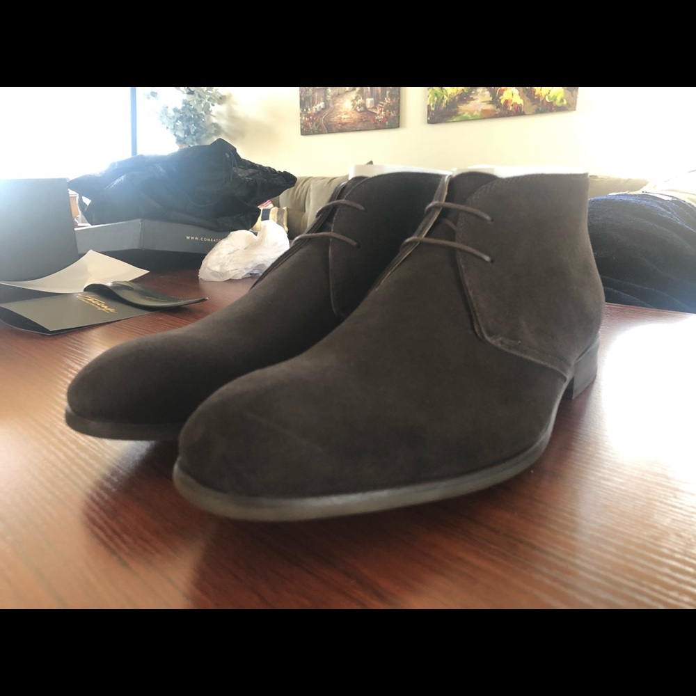 Toecap Coffee Brown Suede Chukka Boots